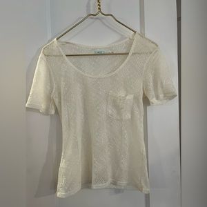 Urban Outfitters Kimchi Blue Lace Short Sleeved Shirt